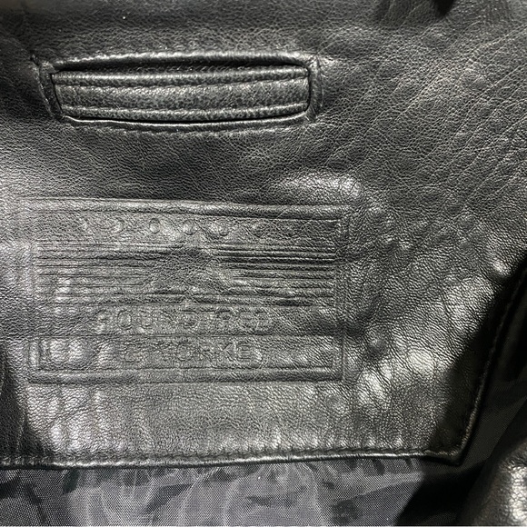 Roundtree & Yorke Lambskin Leather Bomber Jacket Coat Black Men’s 3X - Picture 5 of 9